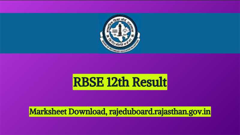 RBSE 12th Result