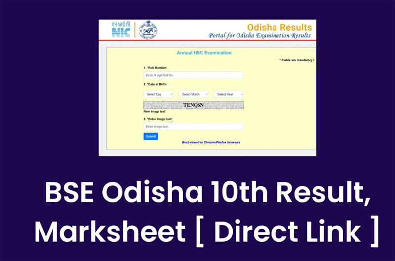 BSE Odisha 10th Result