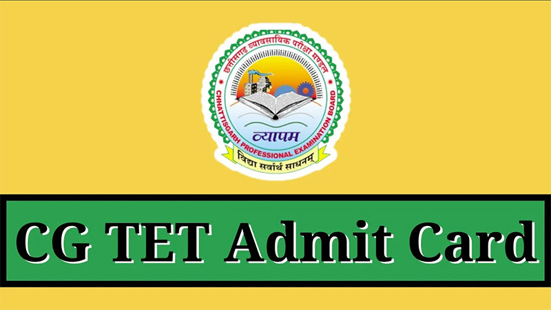 CG TET Admit Card