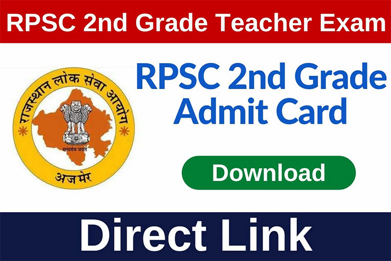 RPSC 2nd Grade Admit Card