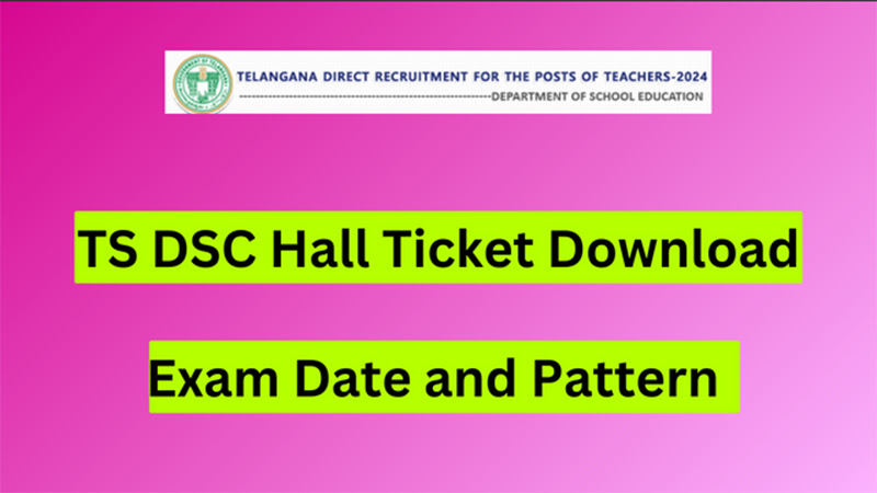 TS DSC Hall Ticket