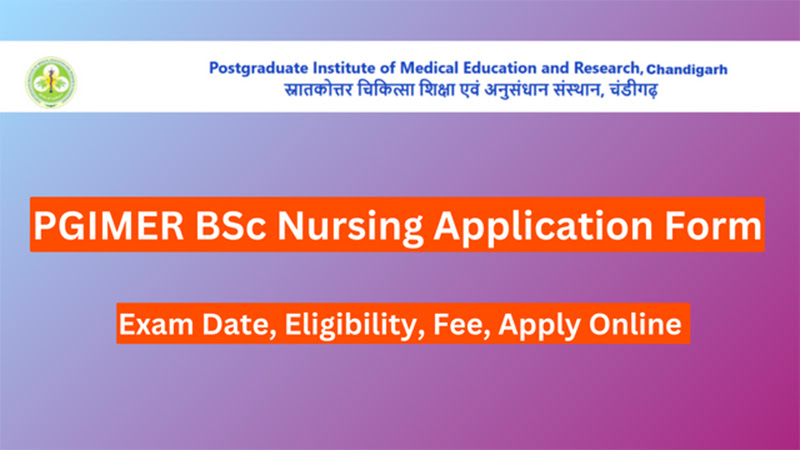 PGIMER BSc Nursing Application Form