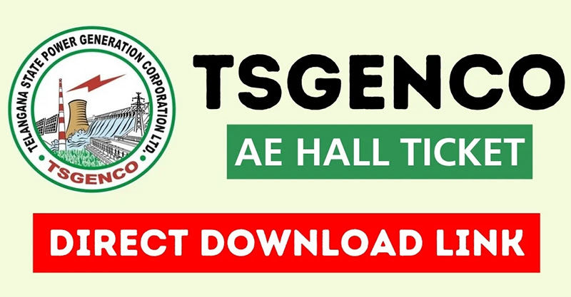 TSGENCO AE Hall Ticket