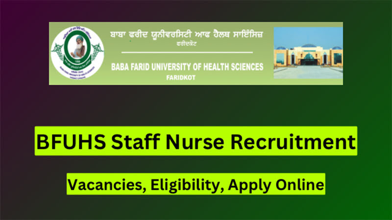 BFUHS Staff Nurse Recruitment