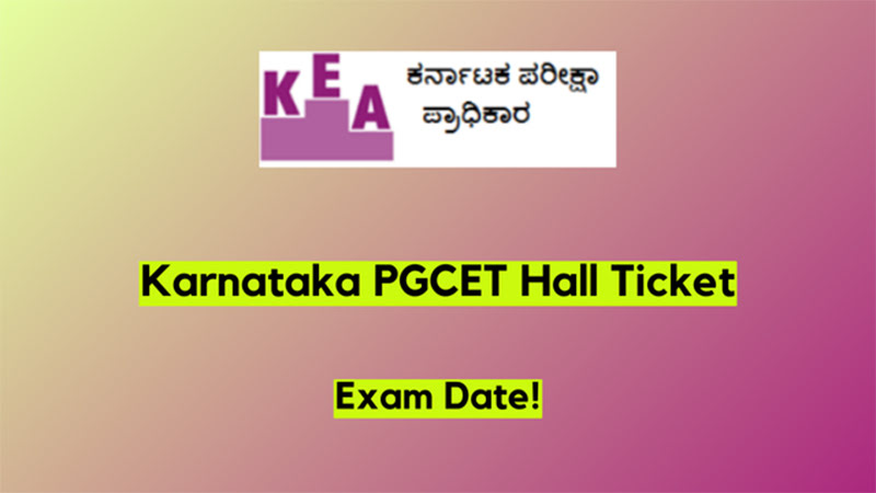 Karnataka PGCET Admit Card