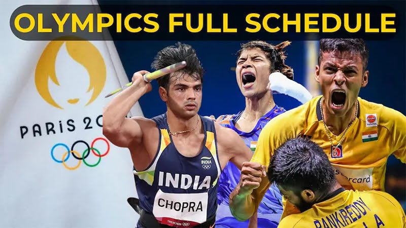 Paris Olympics India Schedule 2025