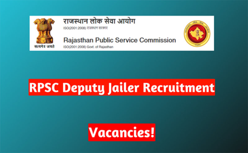 RPSC Deputy Jailer Recruitment