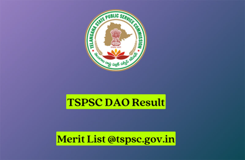 TSPSC DAO Result