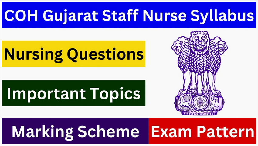 COH Gujarat Staff Nurse Exam Pattern