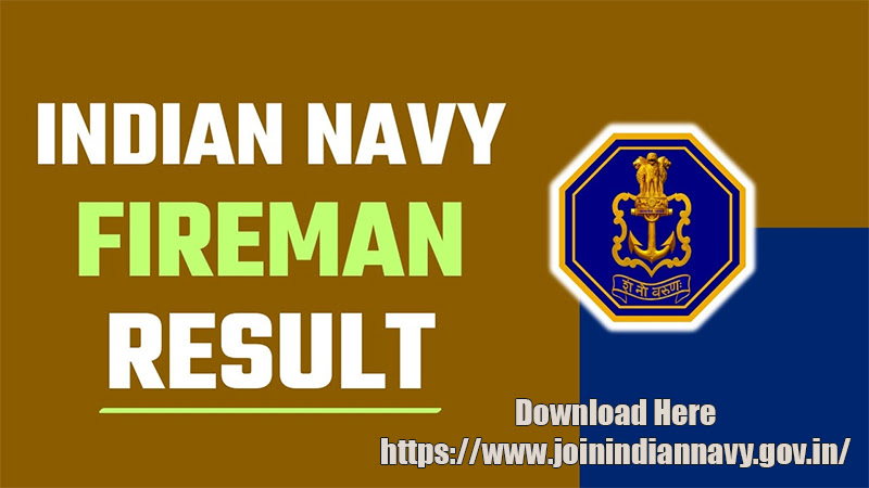 Indian Navy Fireman Result