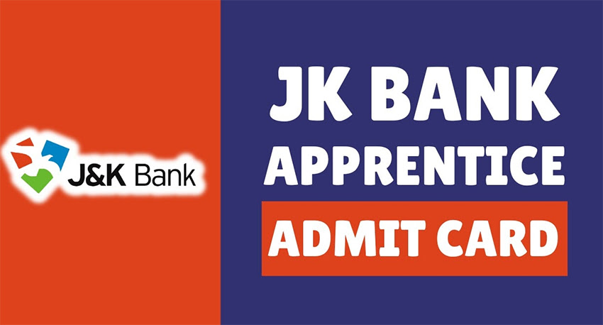 JK Bank Apprentice Admit Card