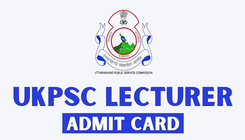 UKPSC Lecturer Admit Card