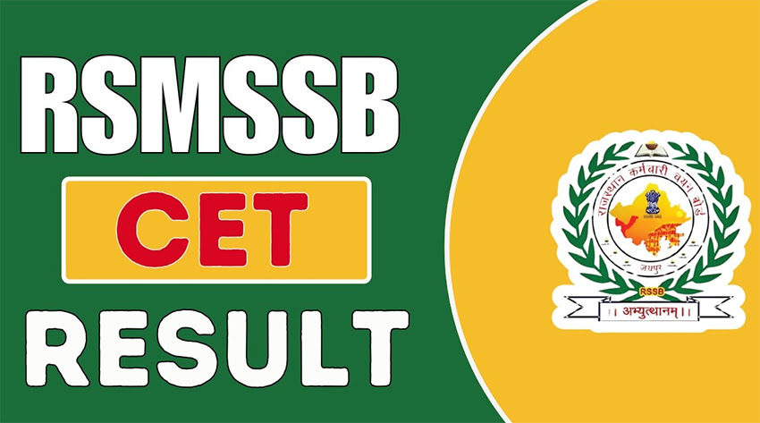 RSMSSB CET Result