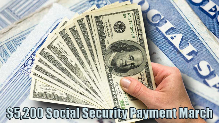 $5,200 Social Security Payment March